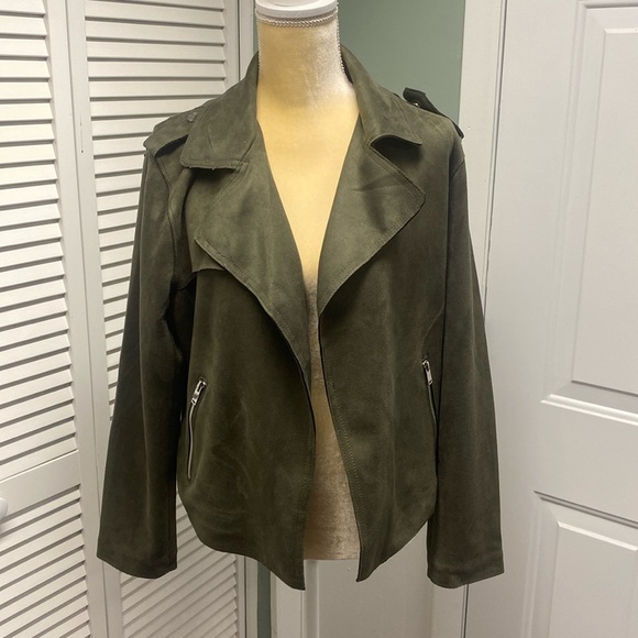 Philosophy New with Tags Open Jacket Moto Jacket Large suede - Picture 3 of 6